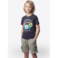 KOROSHI Camisola navy / turquesa / rosa / branco