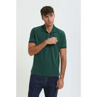 Baracuta para homem. BRPOL0020UT2769 Polo Logo verde (S), Casual, Algodão, Manga curta