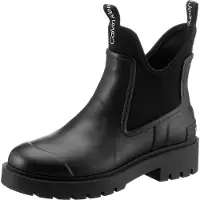 Calvin Klein Jeans Botas de borracha preto / branco