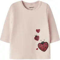 Name it Camisola 'NBFKirstens' cor-de-rosa / carmesim / preto / branco