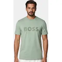 BOSS para homem. 50553636 T-shirt de corte descontraído verde (L), Casual, Algodão, Manga curta
