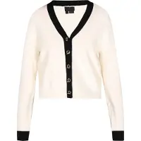 Dreimaster Klassik Casaco de malha 'Classic Look' preto / offwhite