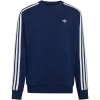 Adidas Sweatshirt '3-Stripes Loose Crew' navy / branco