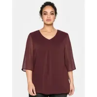 Sheego Túnica vermelho vinho