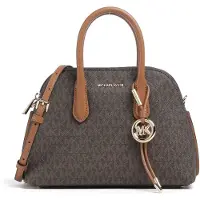 Michael Kors para mulher. 30T6GX4S2B Bolsa Freddie média com corrente castanha (OSFA), Marrom, Casual, PVC