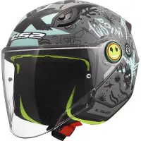 LS2 Capacete Jet Júnior Of622 Funny Ii Scribble Ece 22.06