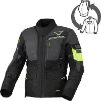 Macna Flexodus Nighteye para homem Casaco de tecido Cinzento/Preto/Amarelo S