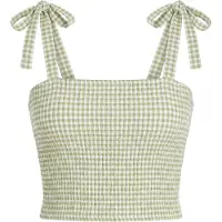 STUDIO SELECT Top 'Fame' verde claro / branco