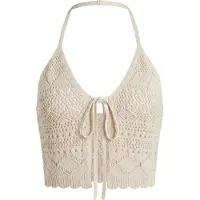 STUDIO SELECT Top de malha 'Lene' bege