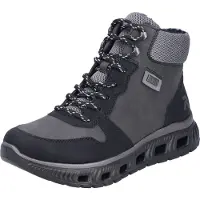 Rieker Botim com fivela cinzento / preto