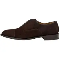 Hackett London para homem. HMS200073 Woking Oxford S sapatos de couro castanho (41), Marrom, Plano, Cordão, Casual, Sapatos de Festa, Clássi