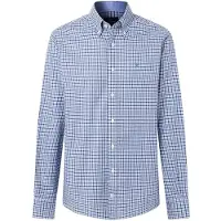 Hackett London para homem. HM3010752 Camisa Three Color Gingham azul (XXL), Casual, Algodão, Clássico, Manga comprida