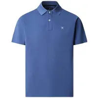 Hackett London para homem. HM5600203 Polo Slim Fit com logótipo azul (XXL), Casual, Algodão, Clássico, Manga curta