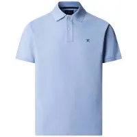Hackett London para homem. HM5600203 Polo Slim Fit com logótipo azul (M), Casual, Algodão, Clássico, Manga curta