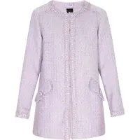 Dreimaster Klassik Casaco meia-estação 'Classic Look' roxo