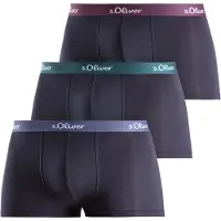 s.Oliver Boxers azul escuro / petróleo / vermelho vinho / branco