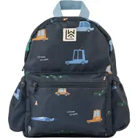 Liewood Mochila 'Andreas' navy / azul claro / verde / branco