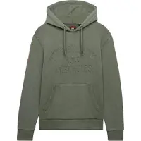 Superdry para homem. M2014484A Moletom com capuz Athletic Emboss verde-oliva (XL), Casual, Algodão