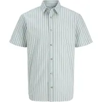 Jack & Jones Camisa De Manga Curta Chad Oxford Stripe