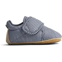 Wheat Pantufa 'Sasha' marinho / branco