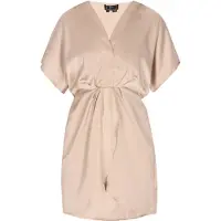 Faina Vestido de cocktail bege