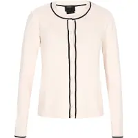 Dreimaster Klassik Casaco de malha creme / preto