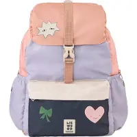 Liewood Mochila 'Johnny' opal / verde / rosa pastel / branco
