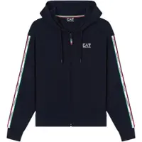 Emporio Armani para mulher. 7W001222_AF12660 Moletom com capuz Italian Spirit azul (L), Casual, Algodão, Manga comprida, Marinho