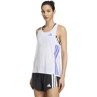 Adidas Top desportivo 'Adizero' roxo / branco
