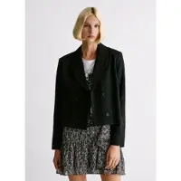 Pepe Jeans para mulher. PL4024385 Blazer Rachel preto (XS), Casual, Poliéster
