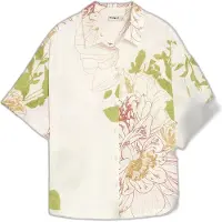 Desigual Blusa amarelo / verde relva / vermelho florescente / branco