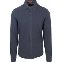 Superdry para homem. M4011000A Camisa de piqué azul-marinho usada vintage (XL), Casual, Algodão, Manga comprida