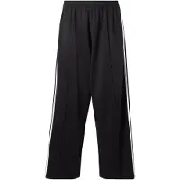 Adidas Calças 'OVERSIZED TRACK' preto / branco