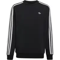 Adidas Sweatshirt '3-STRIPES LOOSE CREW' preto / branco
