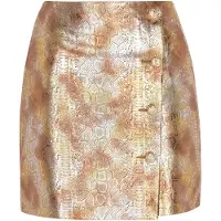 Faina Saia amarelo dourado / ouro / preto