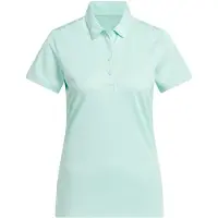 Adidas Camisa funcionais 'Women's Solid Performance Short Sleeve Polo' menta / branco