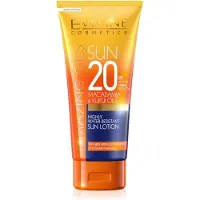 Eveline Cosmetics Oli sorprendenti, olio di macadamia, nutriente, lozione solare, SPF20, 200 ml
