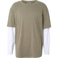 Urban Classics Camisa oliveira / branco