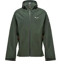 Salewa - Vestuário caminhada - Puez 2.5L PTX Jacket M Dark Olive para Homem - Tamanho M - Caqui