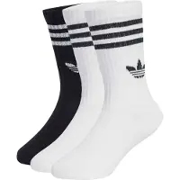 Adidas Meias 'Crew 3 Pairs' preto / branco
