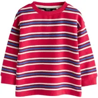 Next Camisola azul / granadina / vermelho escuro / branco