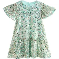 Next Vestido ouro / verde claro / rosé / preto