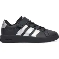 Adidas Sapatilhas 'GRAND COURT 3.0' preto / prata