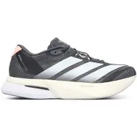 Adidas Sapatilha de corrida 'Adizero Boston 13' cinzento escuro / pêssego / preto / branco