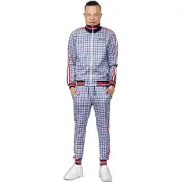 Lonsdale Fato de jogging navy / azul pombo / vermelho vivo / branco