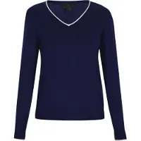 Dreimaster Klassik Pullover navy / branco