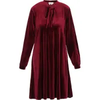 Usha Vestido borgonha