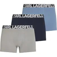 Karl Lagerfeld Boxers 'Bold' navy / azul ganga / cinzento / branco
