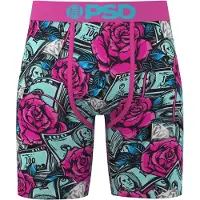 PSD Boxers 'Stacked Roses' azul / azul escuro / verde claro / rosa