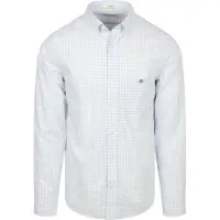 Gant para homem. 3000120 Camisa de popelina xadrez Vichy de corte regular (XL), Casual, Algodão, Manga comprida